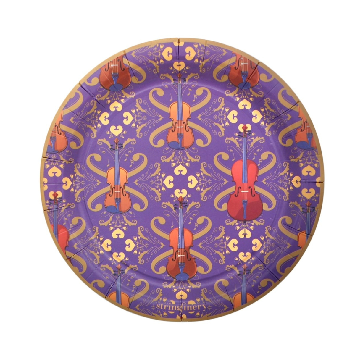 Royal 7-inch string quartet paper plate