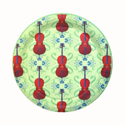 Eau de Nil 7-inch cello paper plate